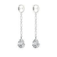 Boucles d'oreilles Ama Femme in Or blanc Diamante Lab Grown AMA-OR-F202-122-1